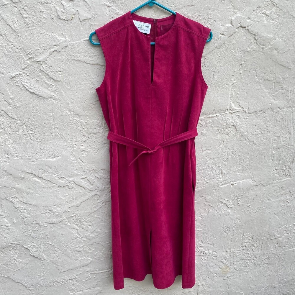 Vintage Suede Dress with matching belt